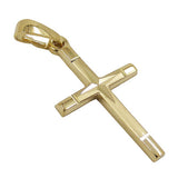 Anhänger, Kreuz diamantiert, 14Kt GOLD