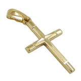 Anhänger, Kreuz diamantiert, 14Kt GOLD