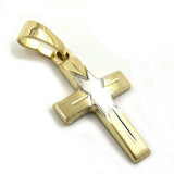 Anhänger, Kreuz bicolor, 14Kt GOLD