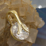 Anhänger, Zirkonia 9Kt GOLD