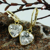 Brisur, Zirkonia-Herz, 9Kt GOLD
