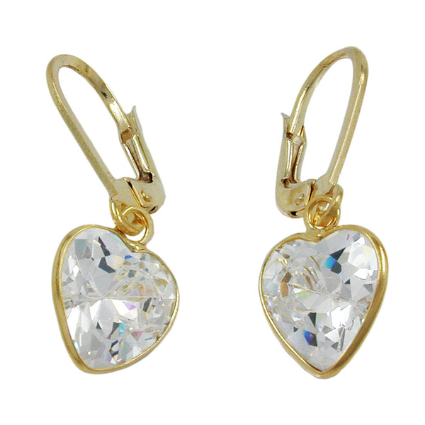 Brisur, Zirkonia-Herz, 9Kt GOLD
