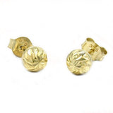 Stecker, Kugel diamantiert, 9Kt GOLD