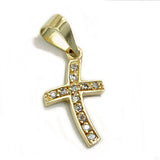 Anhänger, Kreuz Zirkonia, 14Kt GOLD