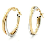 Creole, Gelbgold und Weißgold, 9Kt GOLD