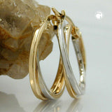 Creole, Gelbgold und Weißgold, 9Kt GOLD