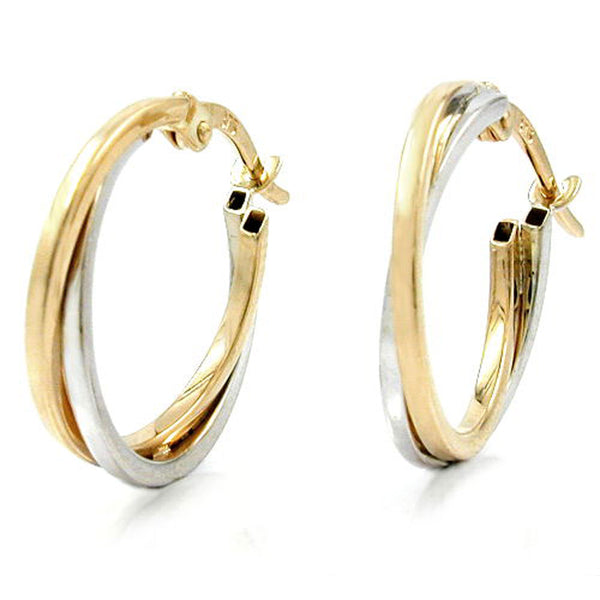 Creole, Gelbgold und Weißgold, 9Kt GOLD