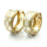 Creole, bicolor diamantiert, 9Kt GOLD