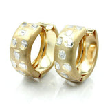 Creole, bicolor diamantiert, 9Kt GOLD