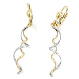 Brisur, 2 Spiralen bicolor, 9Kt GOLD