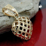 Anhänger, Gitter-Herz, 9Kt GOLD