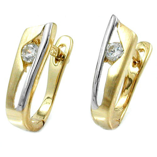 Creole, 13mm, bicolor, 9Kt GOLD