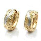 Creole, bicolor diamantiert, 9Kt GOLD