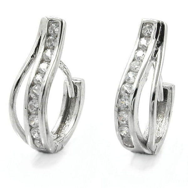 Creole, Klappscharnier, 9Kt Weißgold