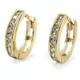 Creole, 11mm, mit Zirkonias, 9Kt GOLD