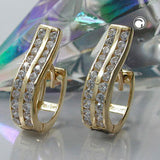 Creole, mit vielen Zirkonias, 9Kt Gold