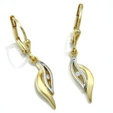 Brisur, bicolor mit Zirkonia, 9Kt GOLD