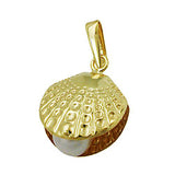 Anhänger, Muschel mit Perle, 8Kt GOLD