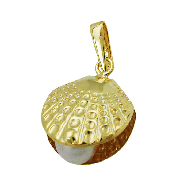 Anhänger, Muschel mit Perle, 8Kt GOLD