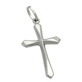 Anhänger, Kreuz, 9Kt Weißgold