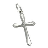 Anhänger, Kreuz, 9Kt Weißgold