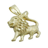 Anhänger, Löwe matt-glänzend, 14Kt GOLD
