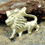 Anhänger, Löwe matt-glänzend, 14Kt GOLD