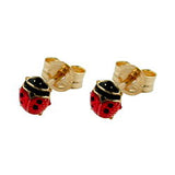 Stecker ca. 3mm Marienkäfer 9Kt GOLD