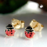 Stecker ca. 3mm Marienkäfer 9Kt GOLD