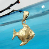 Anhänger, Fisch, 9Kt GOLD