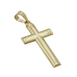 Anhänger, Kreuz diamantiert, 9Kt GOLD