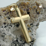 Anhänger, Kreuz diamantiert, 9Kt GOLD