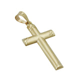 Anhänger, Kreuz diamantiert, 9Kt GOLD