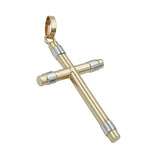 Anhänger, Kreuz bicolor, 9Kt GOLD