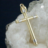 Anhänger, Kreuz bicolor, 9Kt GOLD