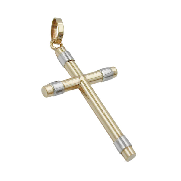 Anhänger, Kreuz bicolor, 9Kt GOLD