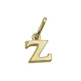 Anhänger 8x6mm Buchstabe Z glänzend 9Kt GOLD