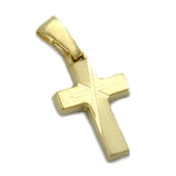 Anhänger, Kreuz diamantiert, 14Kt GOLD