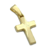 Anhänger, Kreuz diamantiert, 14Kt GOLD