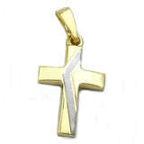 Anhänger, Kreuz bicolor, 14Kt GOLD