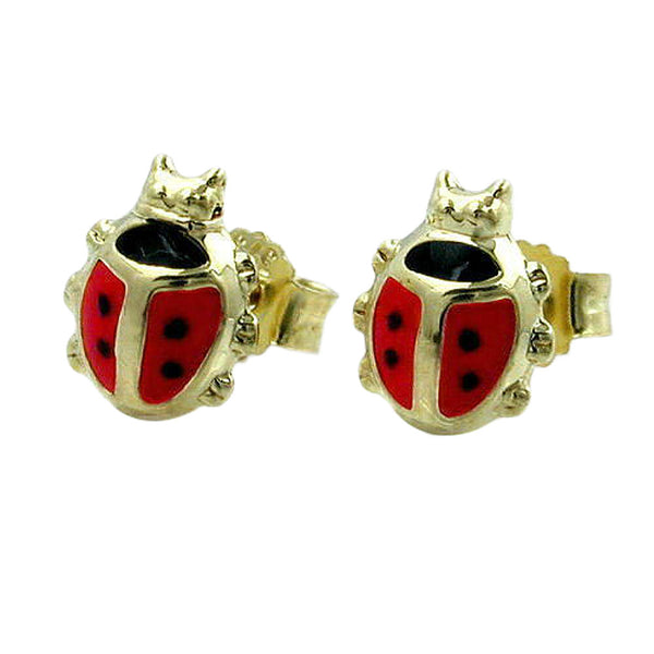 Stecker, Marienkäfer, 9Kt GOLD