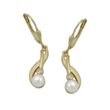 Brisur, Süßwasserzuchtperle, 9Kt GOLD