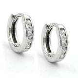 Creole, 12x Zirkonia, 9Kt Weißgold