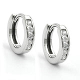 Creole, 12x Zirkonia, 9Kt Weißgold