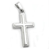 Anhänger, Kreuz, 9Kt Weißgold
