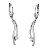 Brisur, Zirkonia, 9Kt Weißgold
