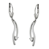 Brisur, Zirkonia, 9Kt Weißgold