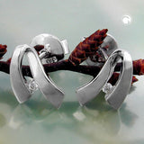Stecker mit kl. Diamant, 14Kt Weißgold