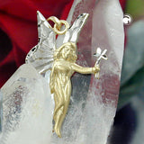 Anhänger 24x15mm Elfe 9Kt GOLD