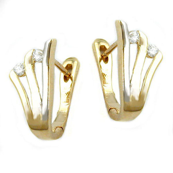 Creole, 14mm, bicolor, 9Kt GOLD